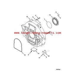 CCEC engine parts 4089902 kit, rear crank seal kta19