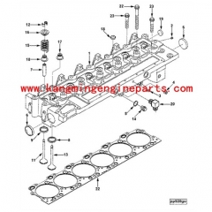 Engine parts 6cta8.3 insert exhaust valve 3924583