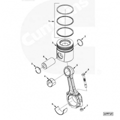 DCEC 4089346 3992118 3607354 piston 6CT8.3 engine parts for heavy truck