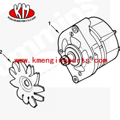 DCEC 4BT 6BT engine charging alternator 3920678 spare parts