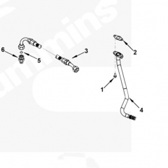 DCEC 3974113 Flexible Hose 4BT 6BT Engine parts