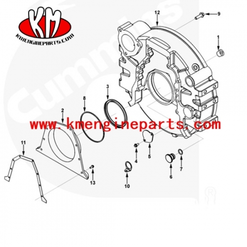 Dong Feng 6ctaa8.3 engine spare parts 3415565 flywheel housing