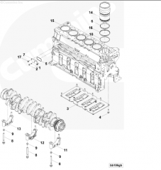 USA 3689871 Anti-Polishing Ring ISX QSX15 engine parts