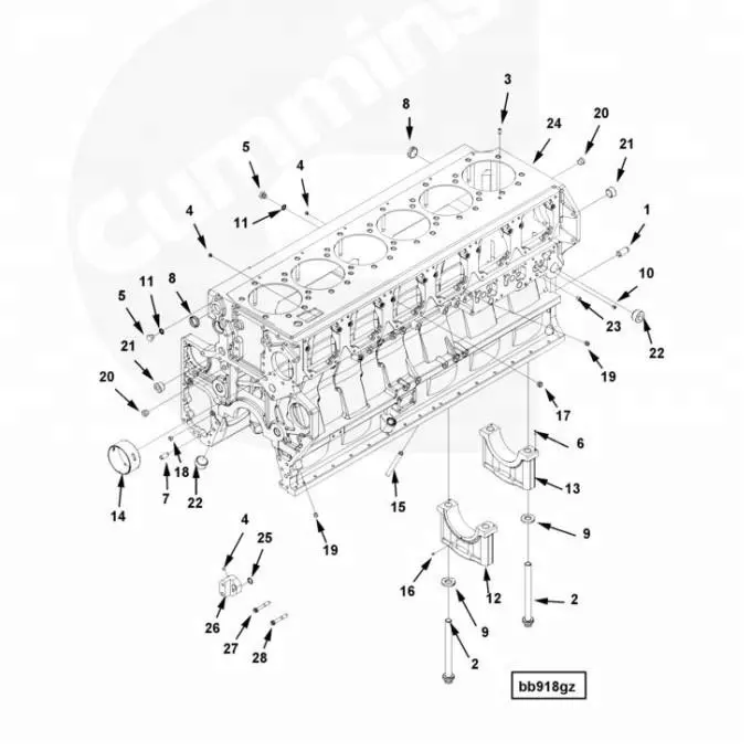 Usa 4095457 qsk23 engine bushing